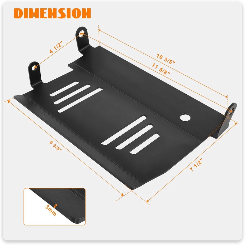Eumti Touring Skid Plate Lower Engine Chassis Protection Guard Black Fit for Harley CVO Street Glide FLHXSE FLHX Road Glide FLTRX FLTRXSE FLTRXSTSE 2023 2024-Later - Image 3